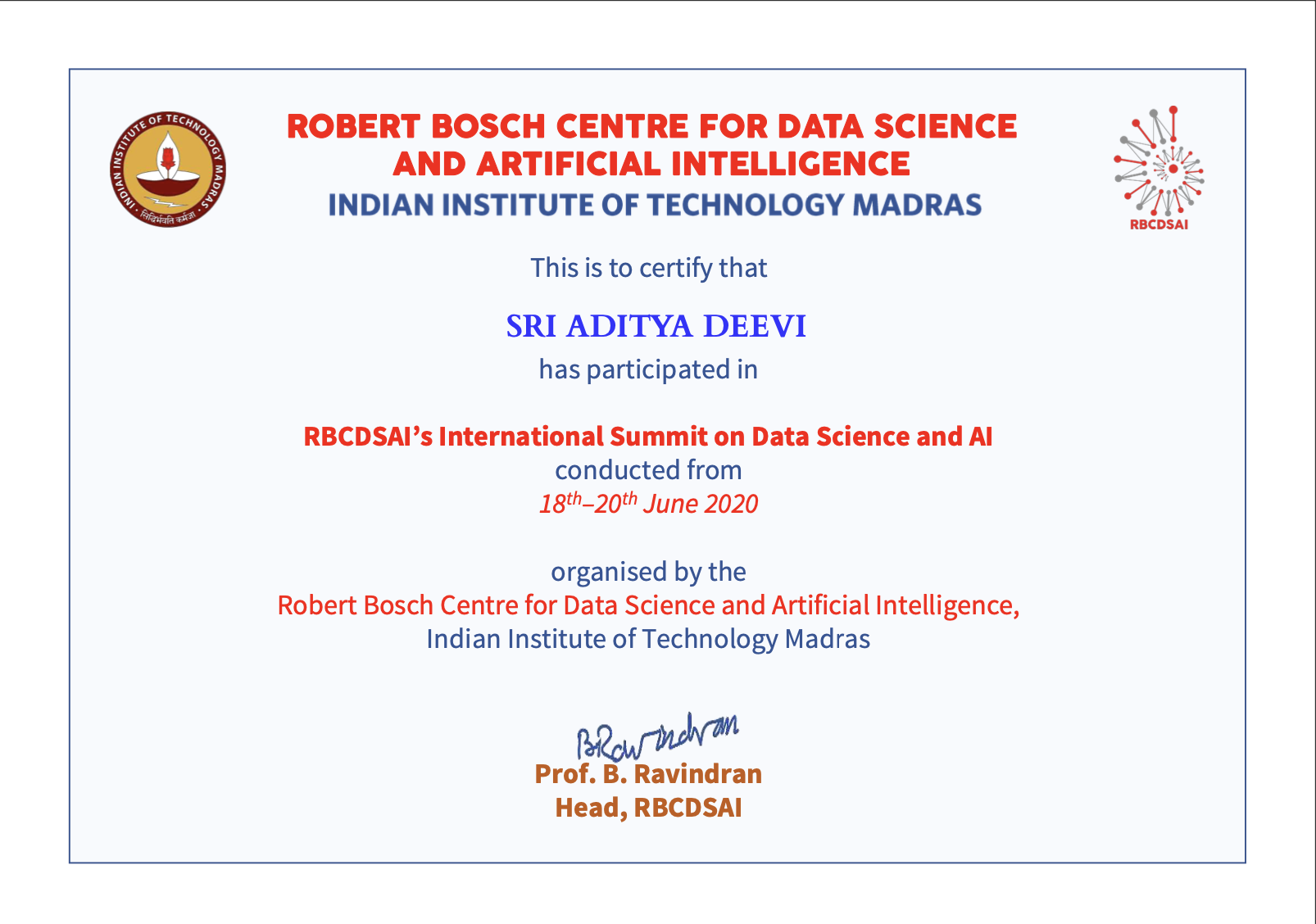 International Summit on Data Science and AI